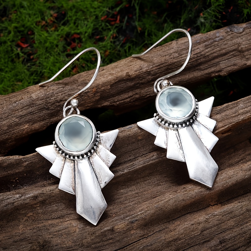 Green Gemstone Earrings, Trendy and Versatile Design